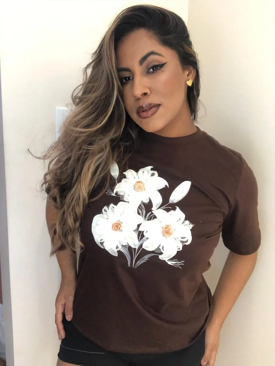 T-SHIRT FLORES CERES MEL