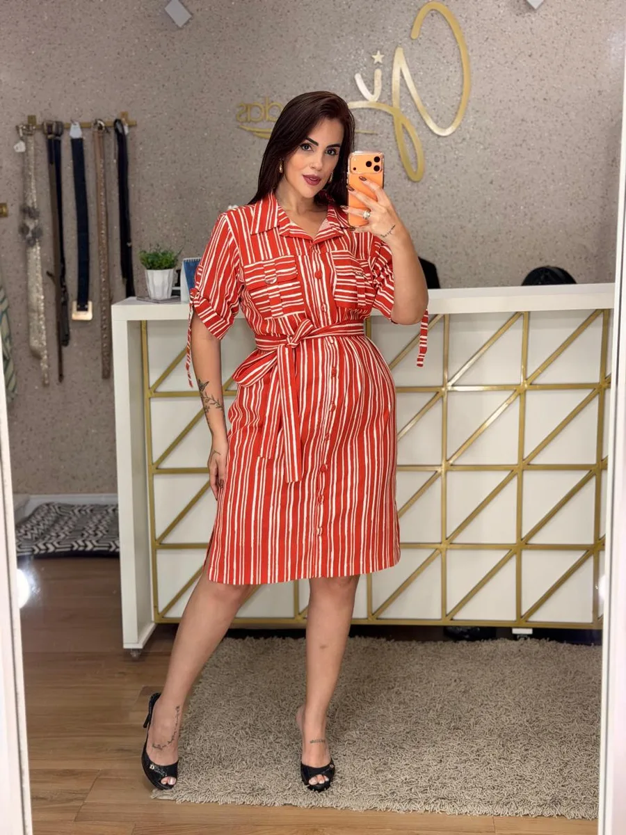 CHEMISE LÚCIA BOTÃO