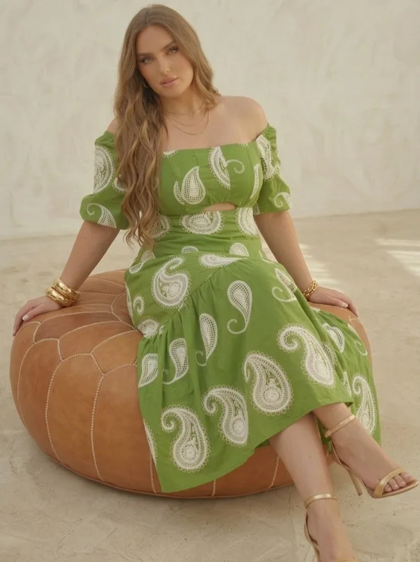 Vestido Floral Verde