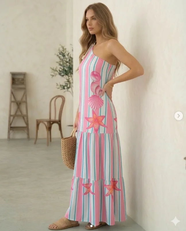 Vestido florido rosa