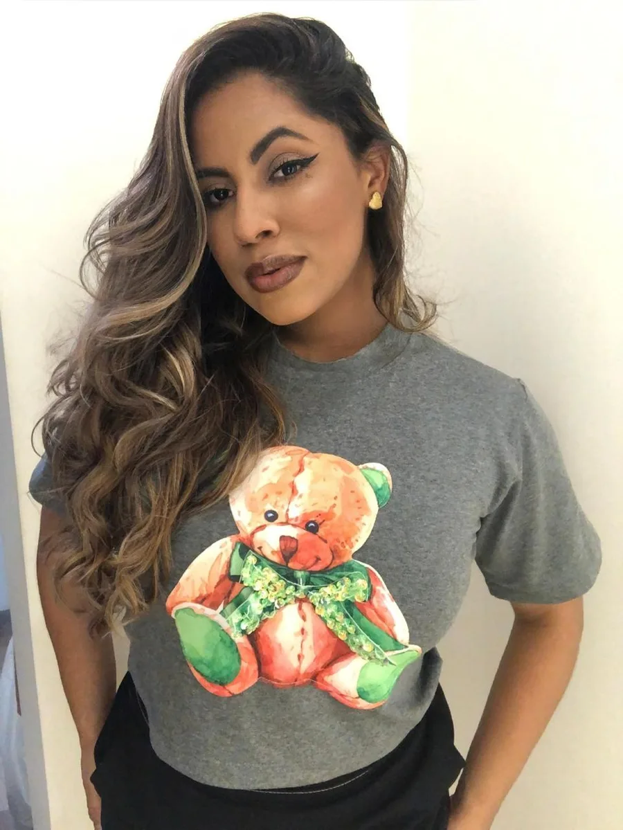 T-SHIRT CROPPED URSO